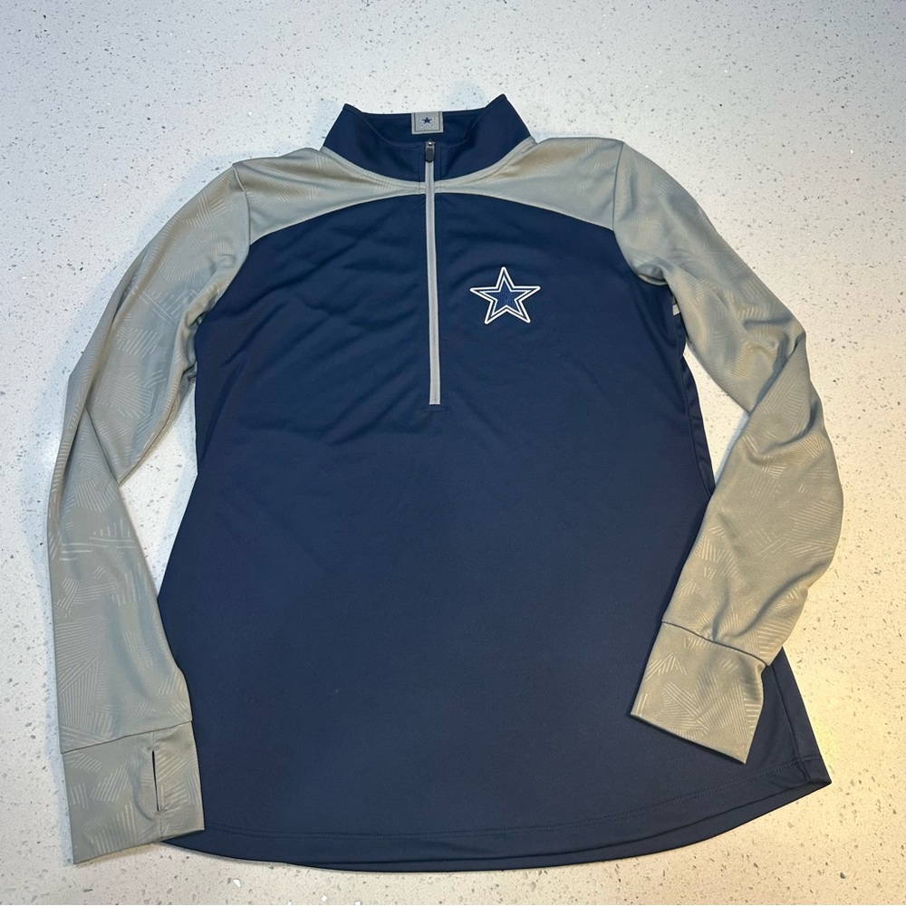 Dallas Cowboys Women’s Quarter Zip Pullover | Fanatics | Size M | GUC - Picture 6 of 8